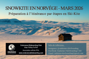 preparation itinerance en snowkite